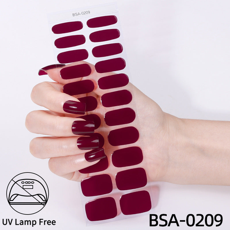 No-Bake Gel Nail Stickers Waterproof Nail Wraps