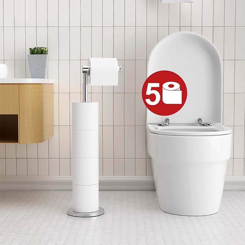 Single-Pole Vertical Roll Paper Holder